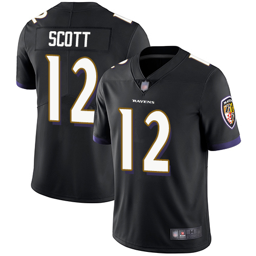 Baltimore Ravens Limited Black Men Jaleel Scott Alternate Jersey NFL Football #12 Vapor Untouchable